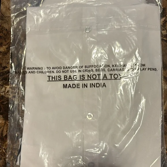 Plus ASHLEY STEWART Blue Striped Sleeved White Cotton Blend Shirt 14 - Picture 5 of 5